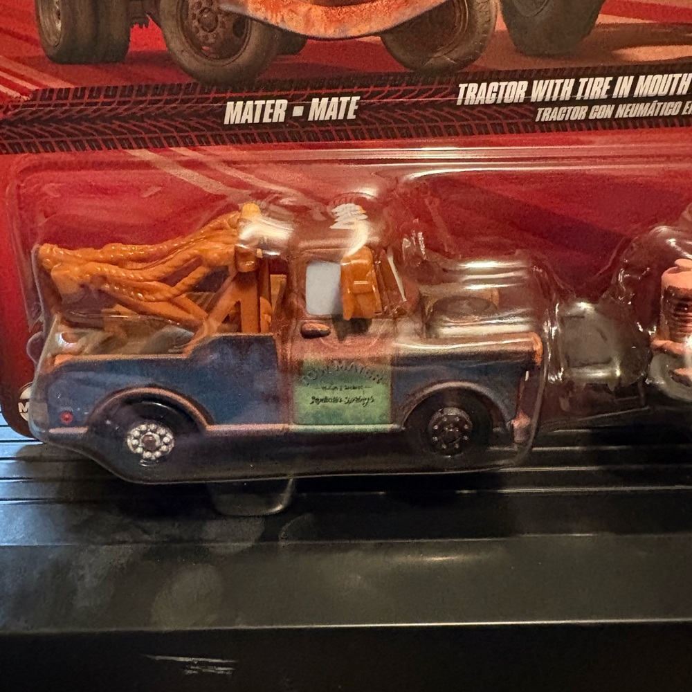 Disney Cars Mater and Tractor Toy Set - Blue and Orange - Picture 3 of 4